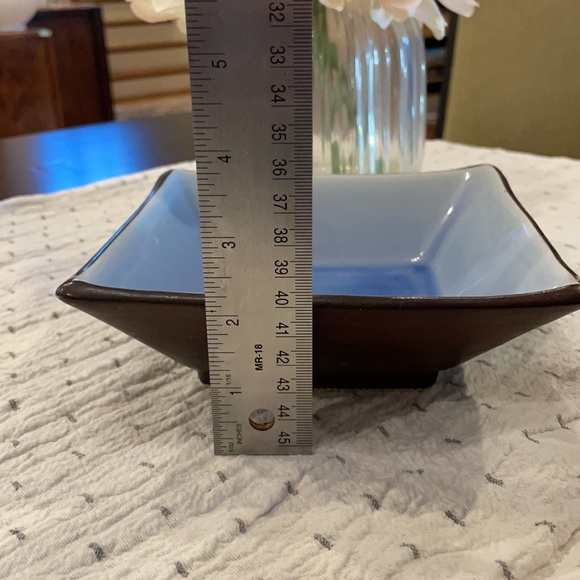 2 Asian stoneware square serving dishes / decor - Picture 7 of 7